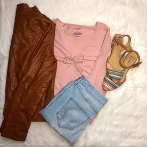 Arizona light pink cropped long sleeve 🎀